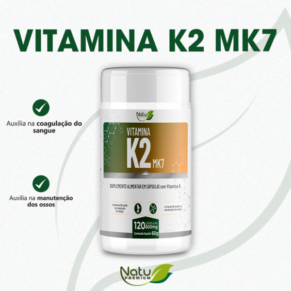 Vitamina K2 MK7 - 120 Caps - Image 2